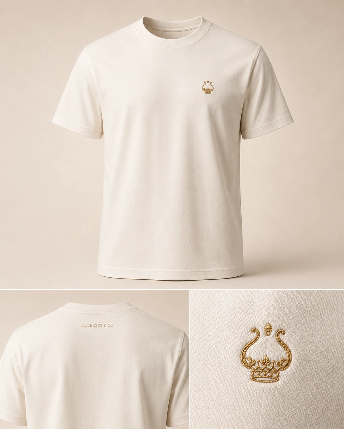 Design study for The House Tee — Ivory