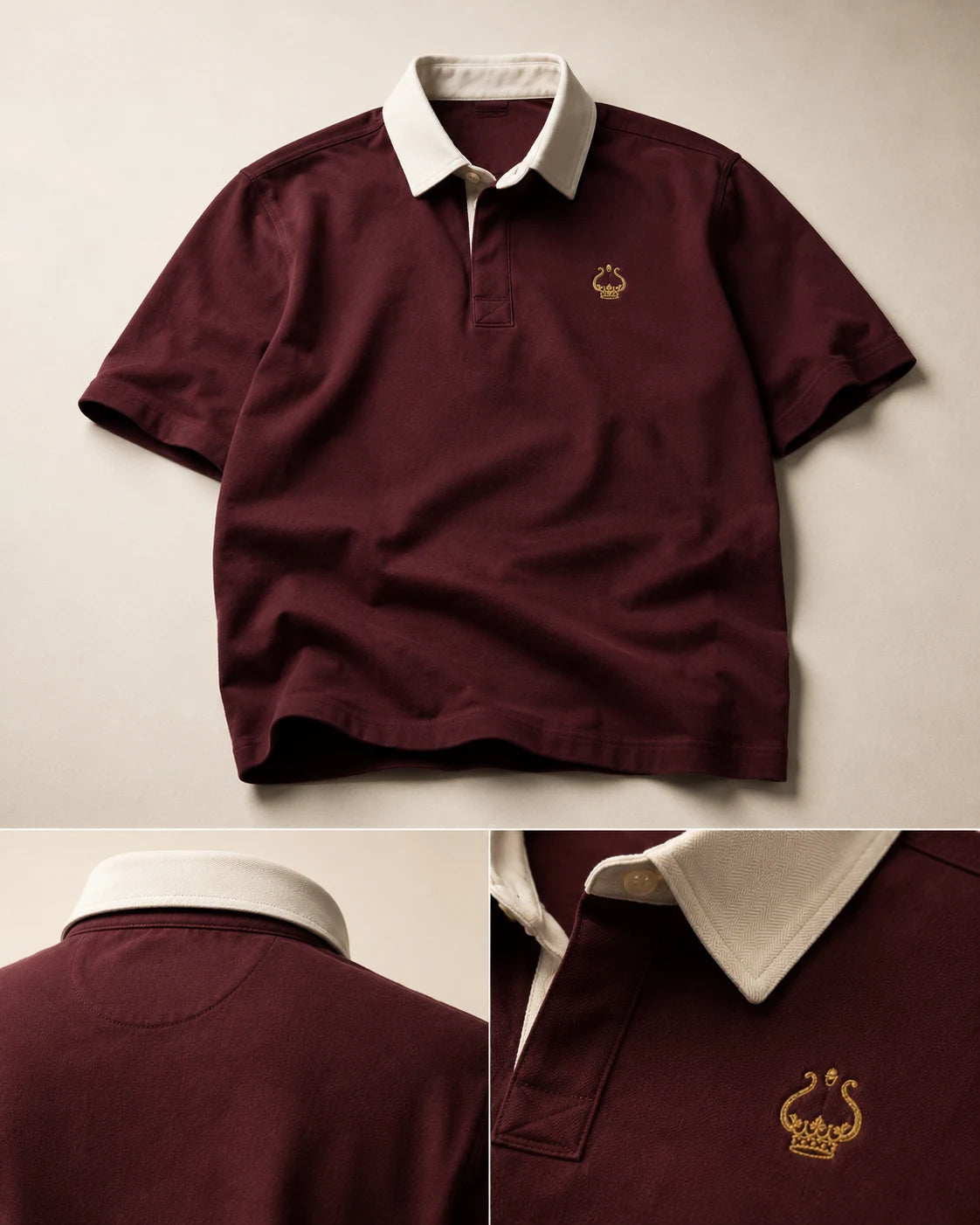 Design study for The Merchant Rugby — Burgundy